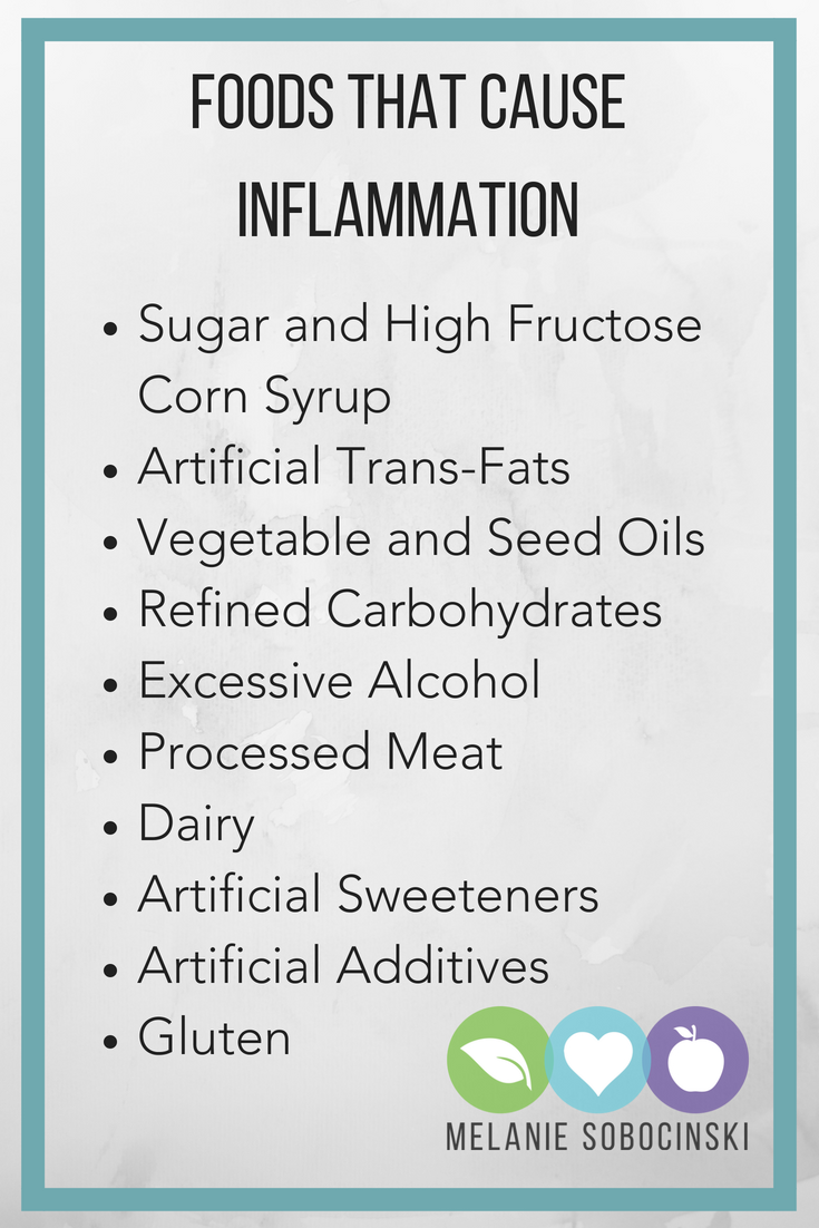 Foods that cause inflammation